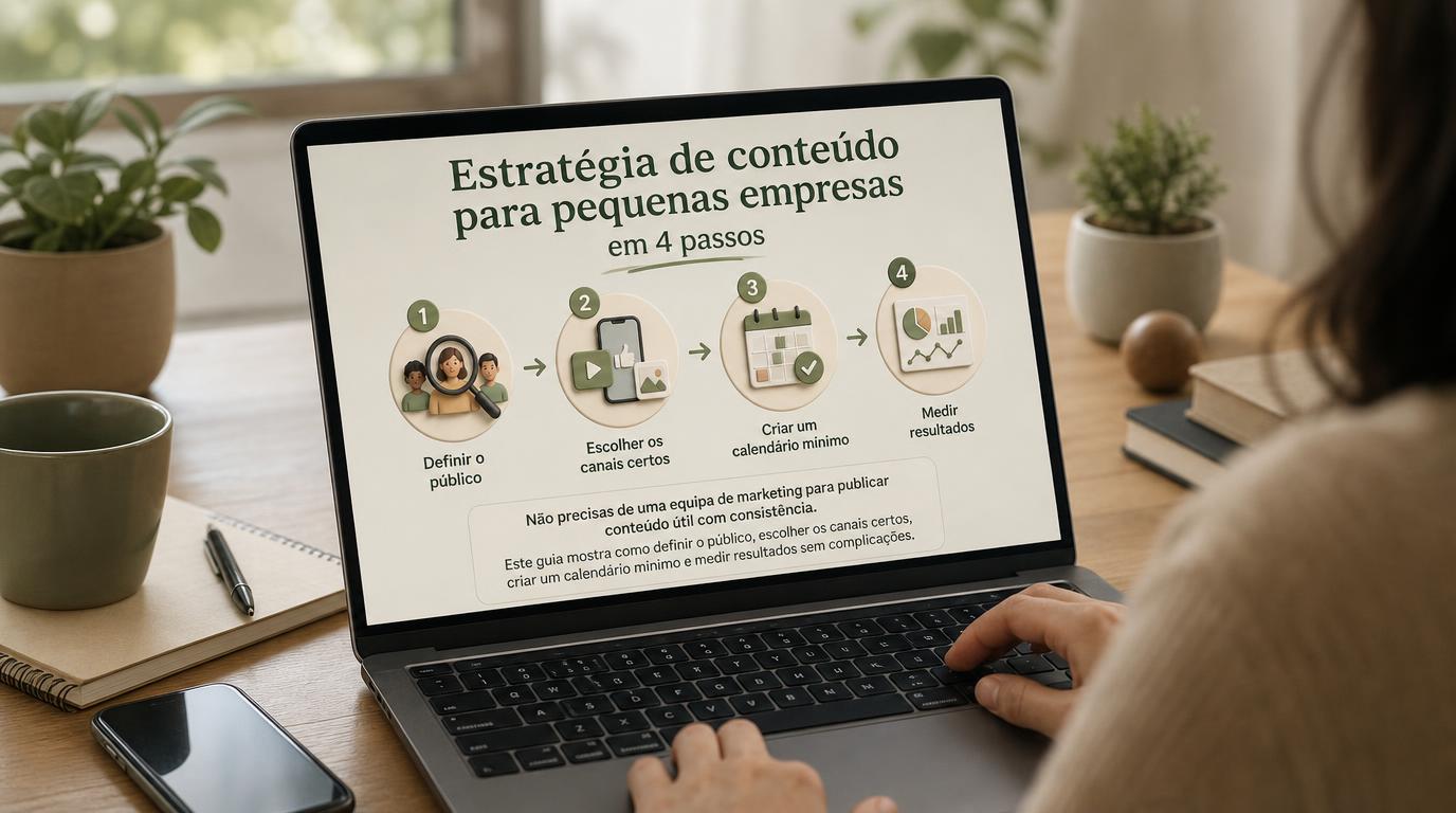 Estratégia de conteúdo para pequenas empresas em 4 passos