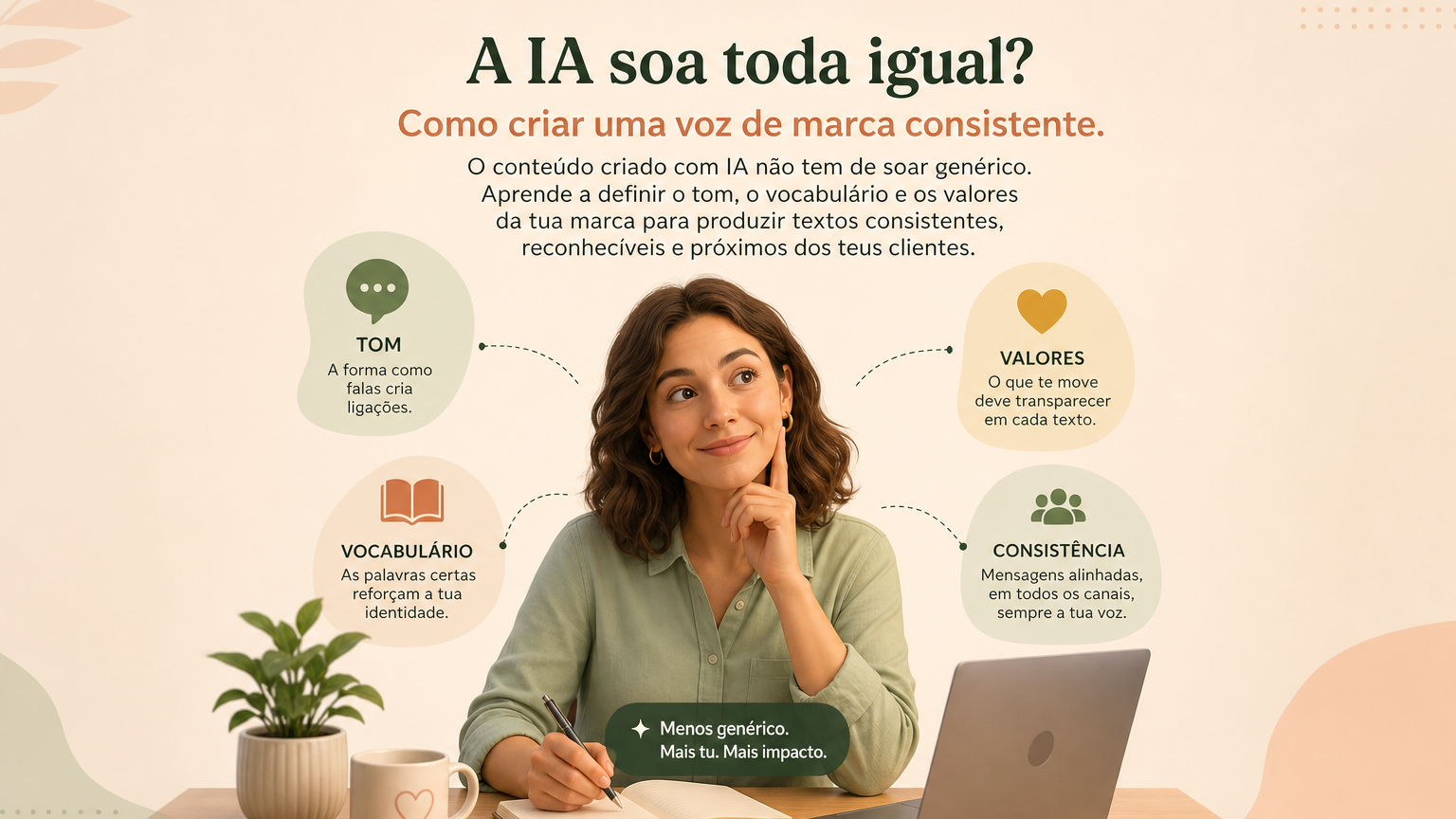 A IA soa toda igual? Como criar uma voz de marca consistente